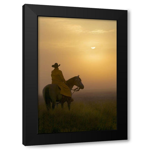 A New Day Black Modern Wood Framed Art Print with Double Matting by Dawson, Robert