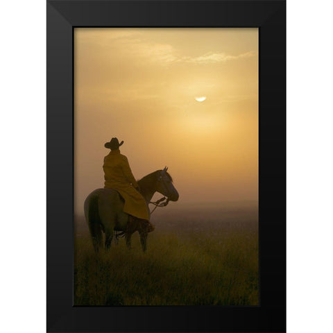 A New Day Black Modern Wood Framed Art Print by Dawson, Robert