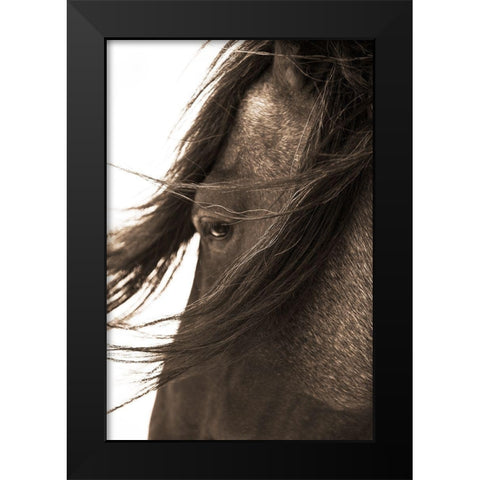 Dont Bother Me Black Modern Wood Framed Art Print by Dawson, Robert