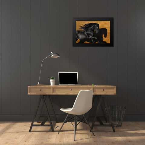 Fabiano I Black Modern Wood Framed Art Print by Dawson, Robert