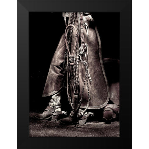 Cowboy II Black Modern Wood Framed Art Print by Dawson, Robert