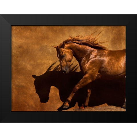 Adobe Dancer Black Modern Wood Framed Art Print by Dawson, Robert