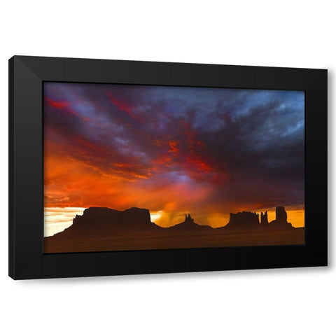 Before the Storm Black Modern Wood Framed Art Print with Double Matting by Dawson, Robert