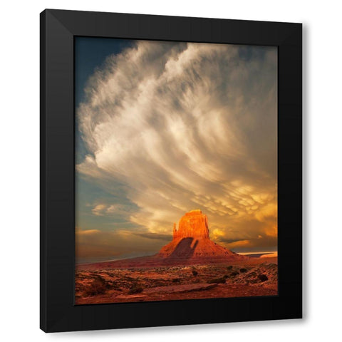 Brothers Shadow Black Modern Wood Framed Art Print with Double Matting by Dawson, Robert