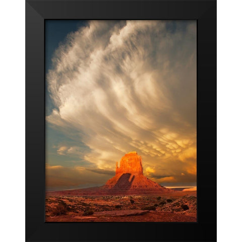 Brothers Shadow Black Modern Wood Framed Art Print by Dawson, Robert