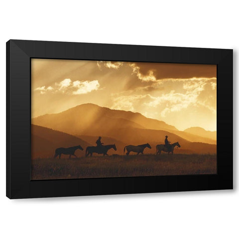 After the Storm Black Modern Wood Framed Art Print with Double Matting by Dawson, Robert