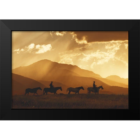 After the Storm Black Modern Wood Framed Art Print by Dawson, Robert