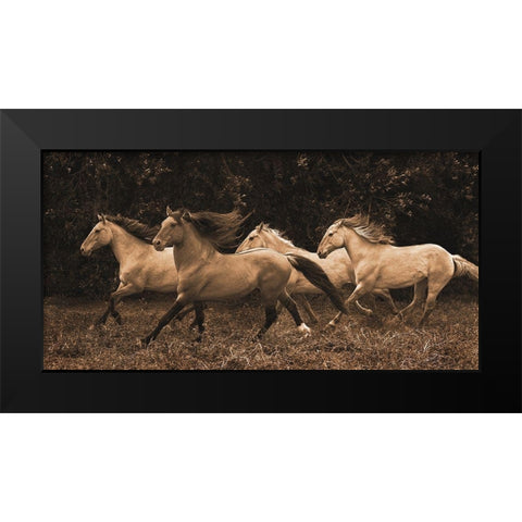 Feeling Good Black Modern Wood Framed Art Print by Dawson, Robert