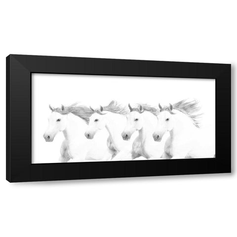 El Blancos Black Modern Wood Framed Art Print with Double Matting by Dawson, Robert