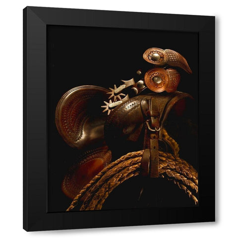 Circa 1910 Black Modern Wood Framed Art Print with Double Matting by Dawson, Robert