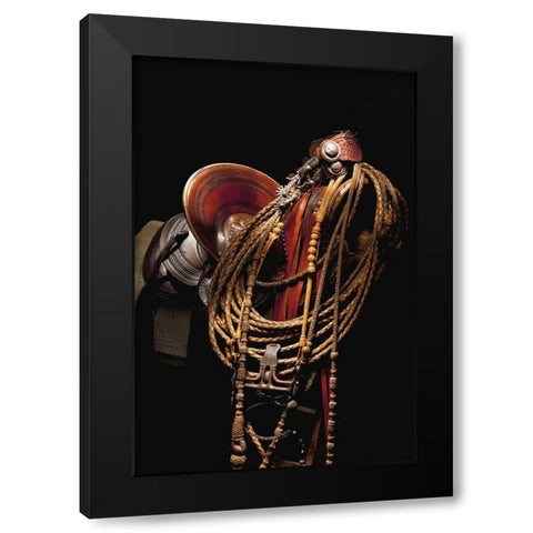 Oregon Gear Black Modern Wood Framed Art Print by Dawson, Robert