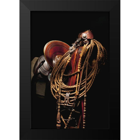 Oregon Gear Black Modern Wood Framed Art Print by Dawson, Robert