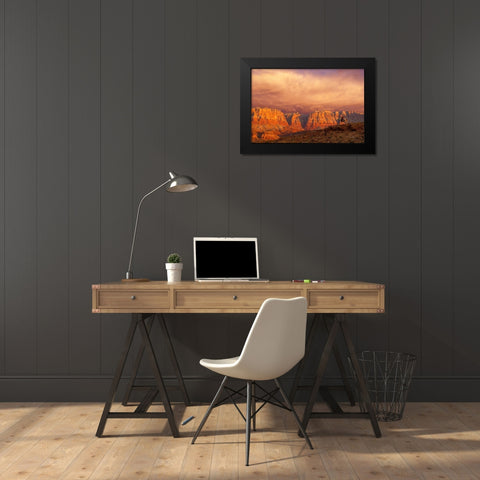 Out of the West Black Modern Wood Framed Art Print by Dawson, Robert