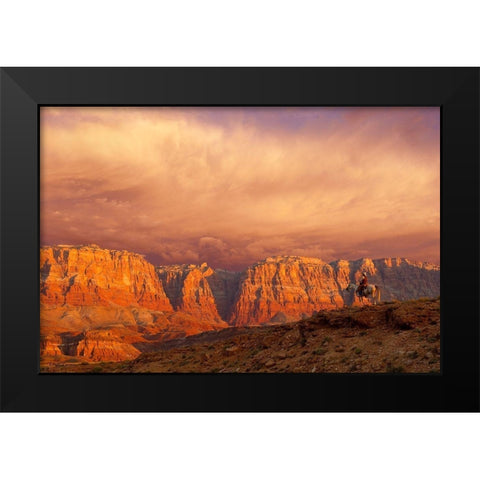 Out of the West Black Modern Wood Framed Art Print by Dawson, Robert
