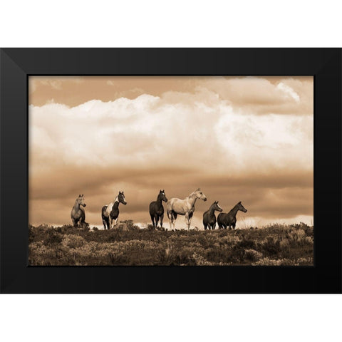 Prairie Song Black Modern Wood Framed Art Print by Dawson, Robert