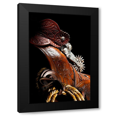 Old California Black Modern Wood Framed Art Print with Double Matting by Dawson, Robert