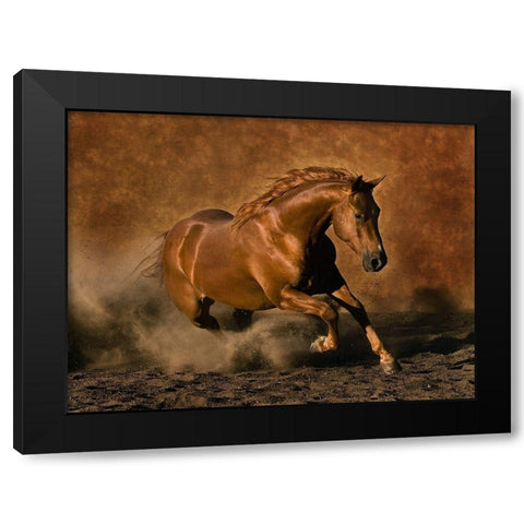 Rubys Good Time Black Modern Wood Framed Art Print with Double Matting by Dawson, Robert