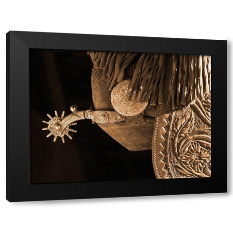 Star Spur Black Modern Wood Framed Art Print with Double Matting by Dawson, Robert