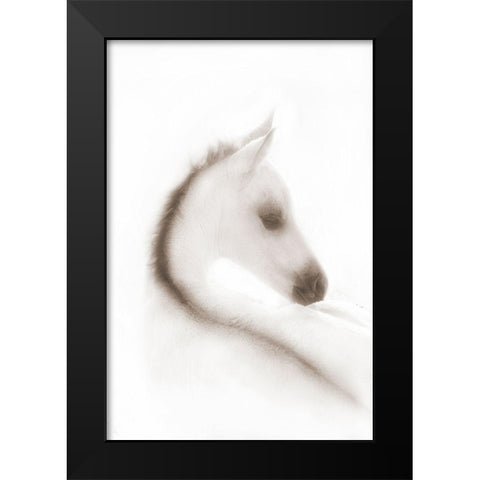 Snow White Black Modern Wood Framed Art Print by Dawson, Robert