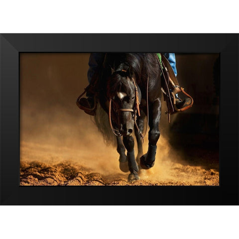 The Reiner Black Modern Wood Framed Art Print by Dawson, Robert