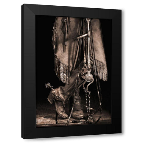 The Buckaroo Black Modern Wood Framed Art Print with Double Matting by Dawson, Robert