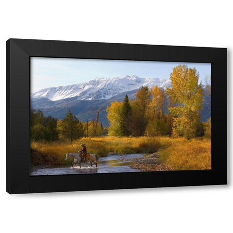 The Eagle Cap Black Modern Wood Framed Art Print with Double Matting by Dawson, Robert