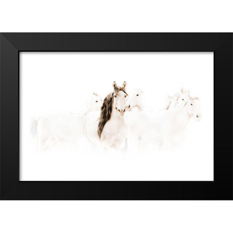 The Family Black Modern Wood Framed Art Print by Dawson, Robert