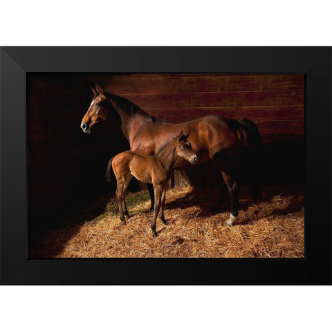 Waiting for the New Boss Black Modern Wood Framed Art Print by Dawson, Robert