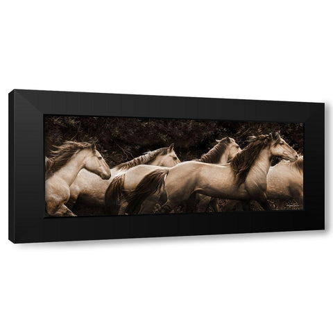 Were Out of Here Black Modern Wood Framed Art Print with Double Matting by Dawson, Robert