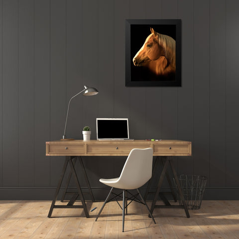 Yellow Jersey Black Modern Wood Framed Art Print by Dawson, Robert