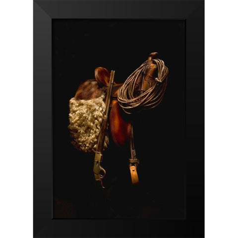 Tools of the Trade Black Modern Wood Framed Art Print by Dawson, Robert