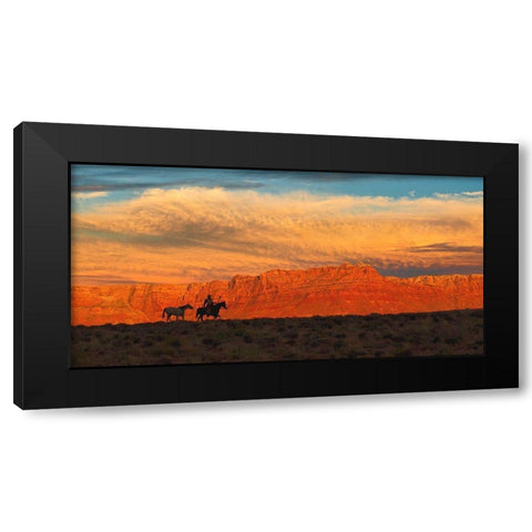 Trailing Home Black Modern Wood Framed Art Print with Double Matting by Dawson, Robert