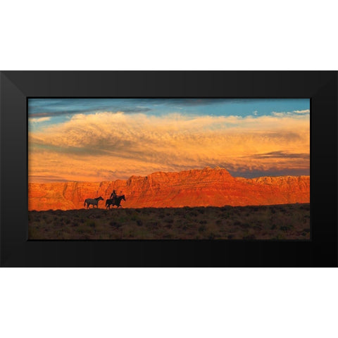 Trailing Home Black Modern Wood Framed Art Print by Dawson, Robert