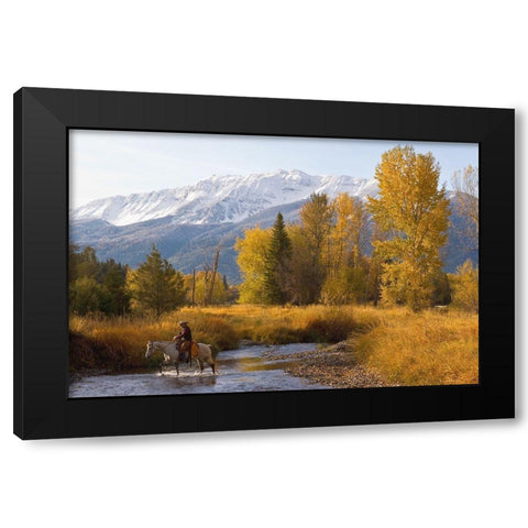 Wallow County Black Modern Wood Framed Art Print with Double Matting by Dawson, Robert
