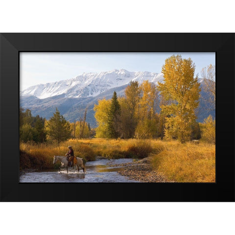 Wallow County Black Modern Wood Framed Art Print by Dawson, Robert