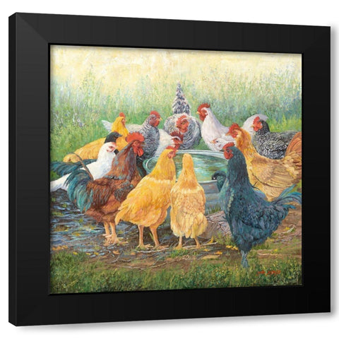 Taking Ten Black Modern Wood Framed Art Print with Double Matting by Dudley, June