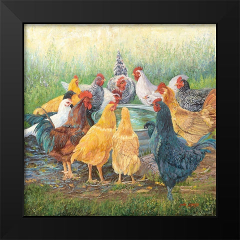 Taking Ten Black Modern Wood Framed Art Print by Dudley, June