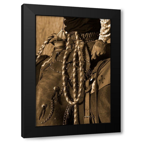 Hired Hand III Black Modern Wood Framed Art Print with Double Matting by Dawson, Robert
