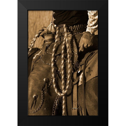 Hired Hand III Black Modern Wood Framed Art Print by Dawson, Robert