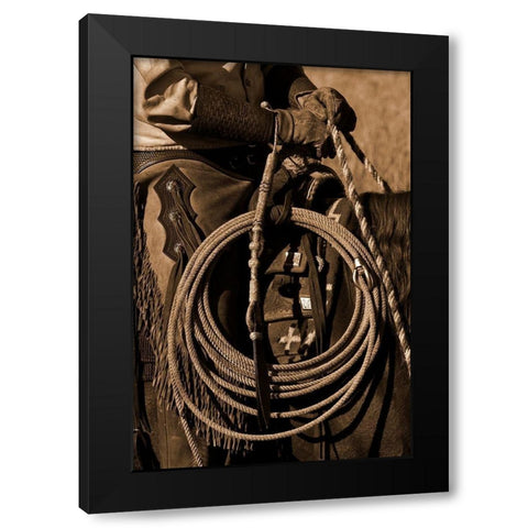 Hired Hand II Black Modern Wood Framed Art Print with Double Matting by Dawson, Robert