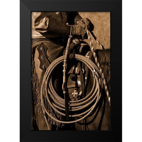 Hired Hand II Black Modern Wood Framed Art Print by Dawson, Robert