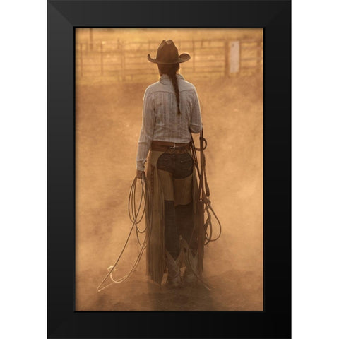 Headed To Work Black Modern Wood Framed Art Print by Dawson, Robert