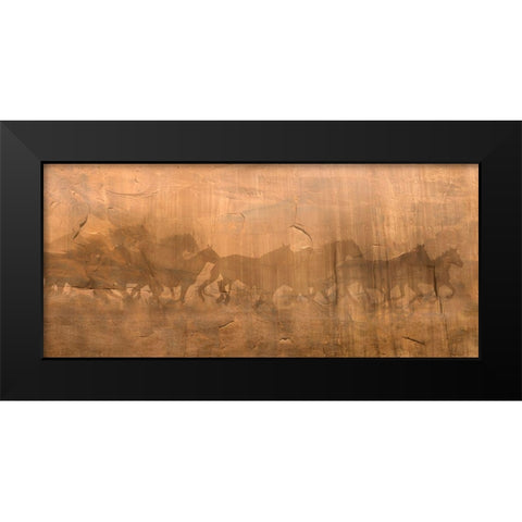 Shadows Past Black Modern Wood Framed Art Print by Dawson, Robert