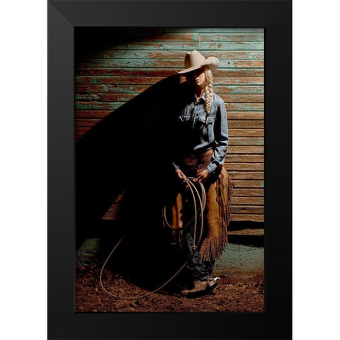At the End of the Day Black Modern Wood Framed Art Print by Dawson, Robert
