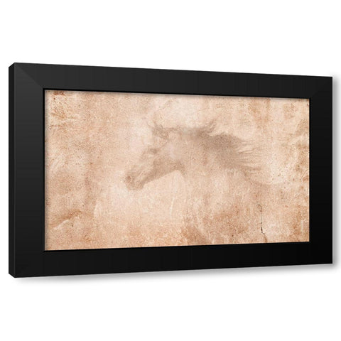 The Arab Horse Black Modern Wood Framed Art Print with Double Matting by Dawson, Robert