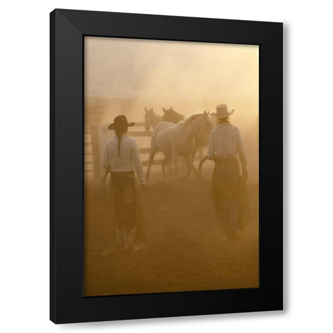 Take Your Pick Black Modern Wood Framed Art Print by Dawson, Robert