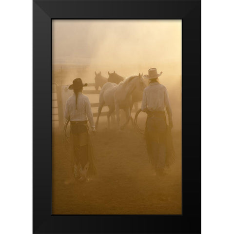 Take Your Pick Black Modern Wood Framed Art Print by Dawson, Robert