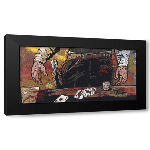 Flush Black Modern Wood Framed Art Print with Double Matting by Kuehl, Cody