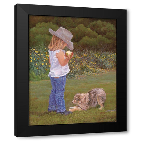 Double Trouble Black Modern Wood Framed Art Print with Double Matting by Dudley, June