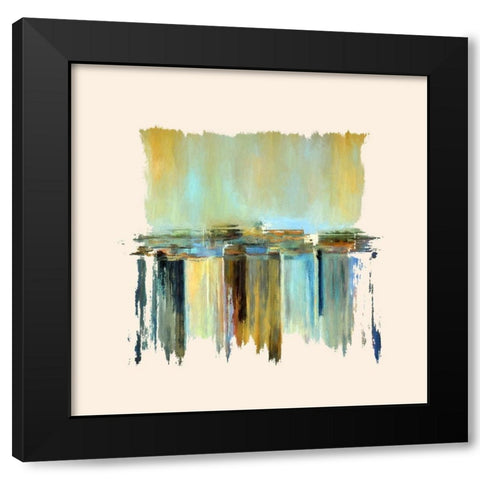 Street Shops Black Modern Wood Framed Art Print with Double Matting by Bolokofsky, Ronald